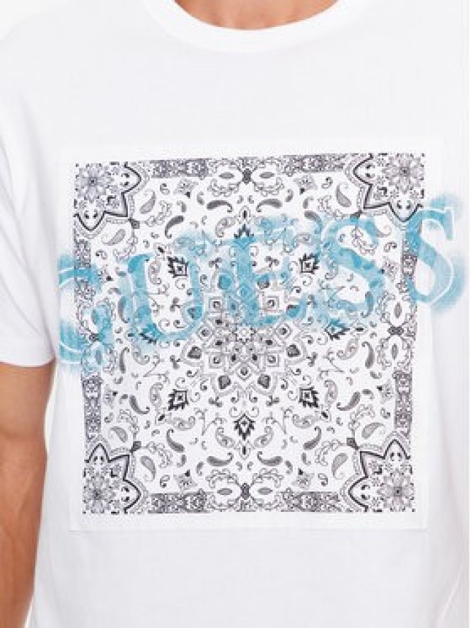 Guess T-Shirt M3BI84 K8FQ4 Biały Regular Fit