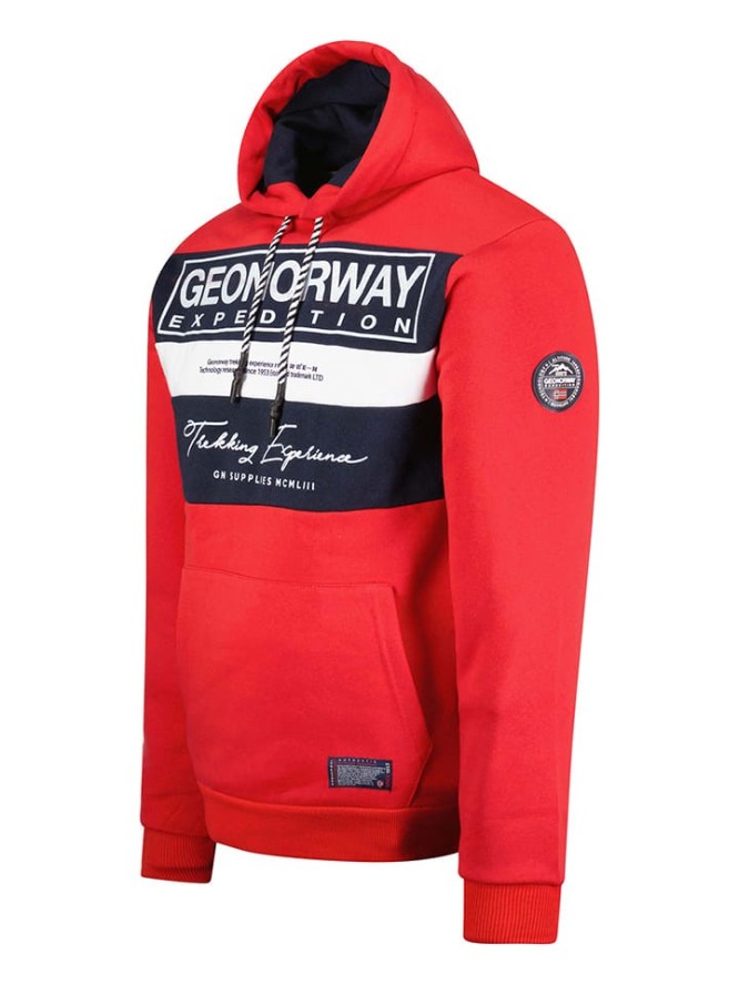 Geographical Norway Bluza w kolorze czerwonym rozmiar: S