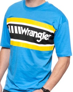 WRANGLER T SHIRT B&Y OVERSIZED T MEDITERRANEAN BLUE W7C44GHBR 112131691