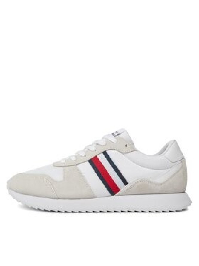 Tommy Hilfiger Sneakersy Runner Evo Mix Ess FM0FM04886 Biały