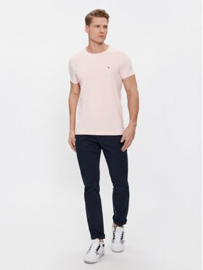 Tommy Hilfiger T-Shirt MW0MW10800 Różowy Slim Fit