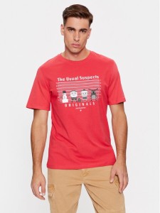 Jack&Jones T-Shirt 12246605 Czerwony Standard Fit