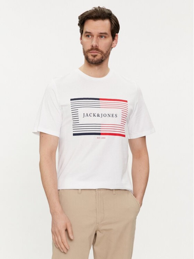 Jack&Jones T-Shirt Cyrus 12247810 Biały Standard Fit