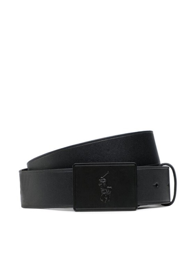 Polo Ralph Lauren Pasek Męski 36mm Pp Plaque Belt 405691693005 Czarny