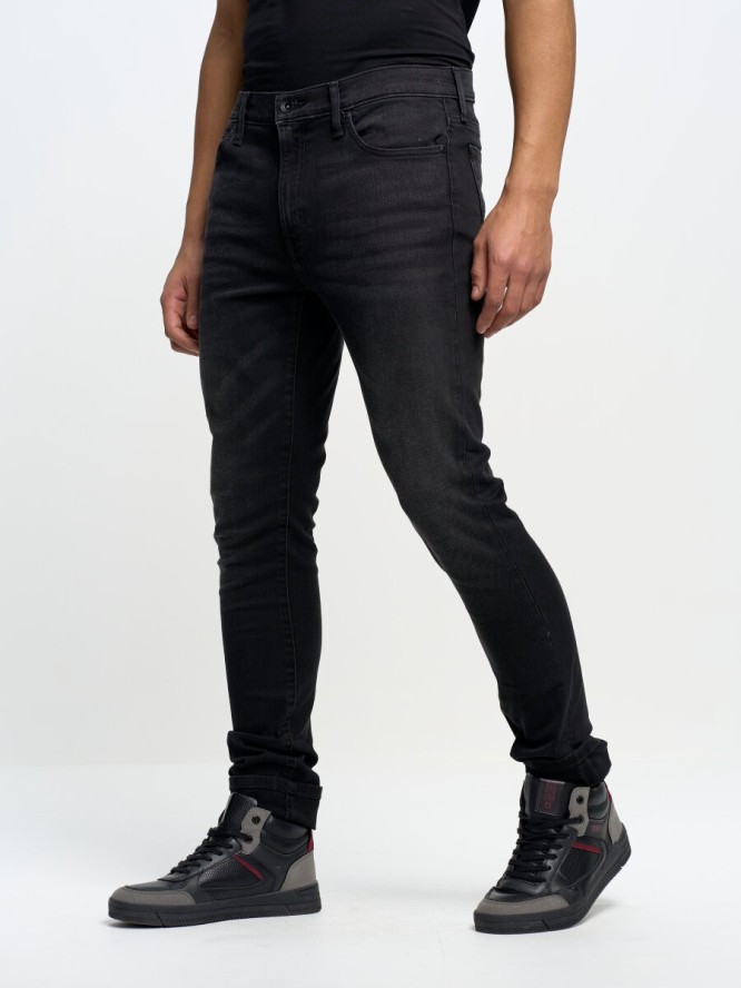 Spodnie jeans męskie czarne Terry Carrot 956