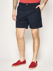 Polo Ralph Lauren Szorty materiałowe Prepster 710644995 Granatowy Classic Fit