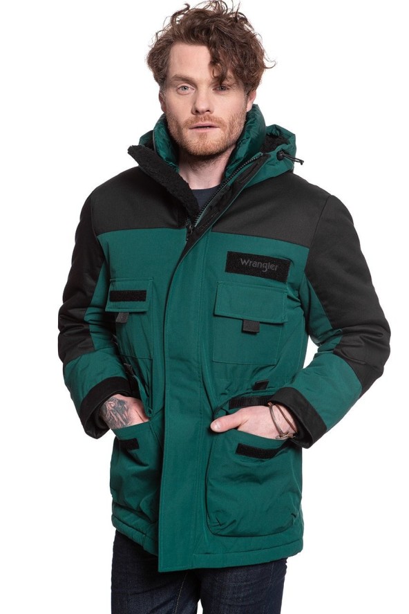 WRANGLER PARKA MĘSKA KURTKA ZIMOWA DŁUGA PINE W4B6XPG01 112129089