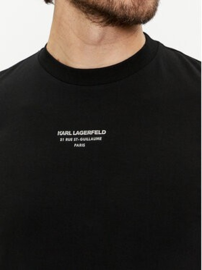 KARL LAGERFELD T-Shirt 755080 542221 Czarny Regular Fit