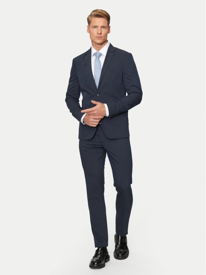 Lindbergh Garnitur 30-606900 Granatowy Slim Fit