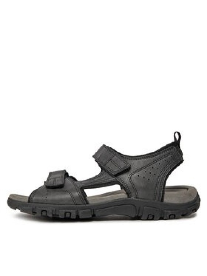 Geox Sandały Uomo Sandal Strada U4524B 000ME C9999 Czarny