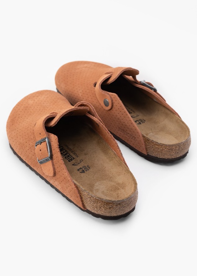 Klapki męskie BIRKENSTOCK BOSTON LEVE DOTTED BURNT ORANGE