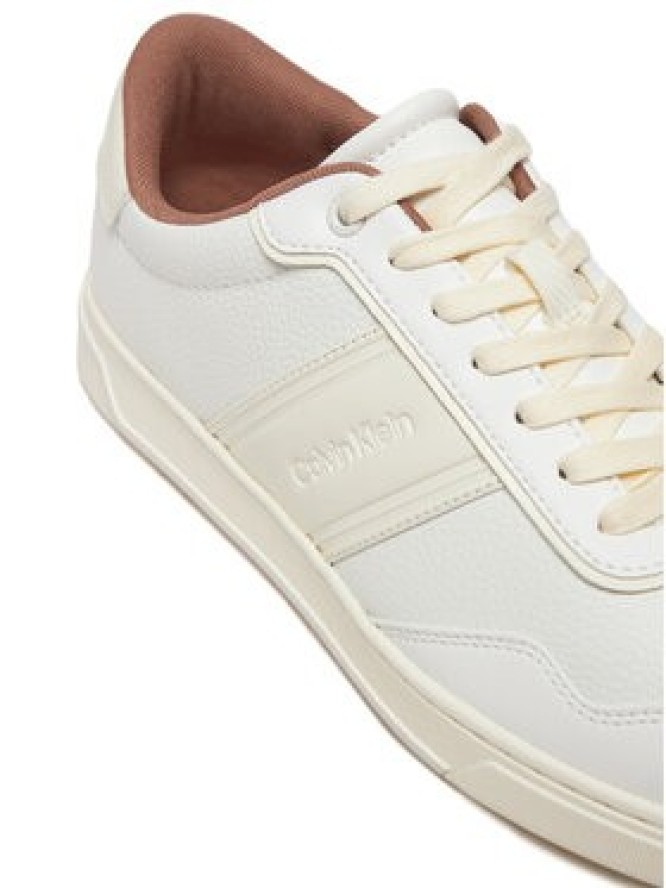 Calvin Klein Sneakersy Low Top Lace Up Logo HM0HM01653 Biały