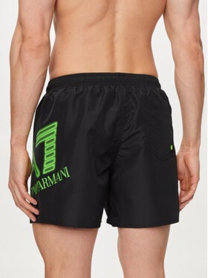 EA7 Emporio Armani Szorty kąpielowe 902000 4R736 00120 Czarny Regular Fit