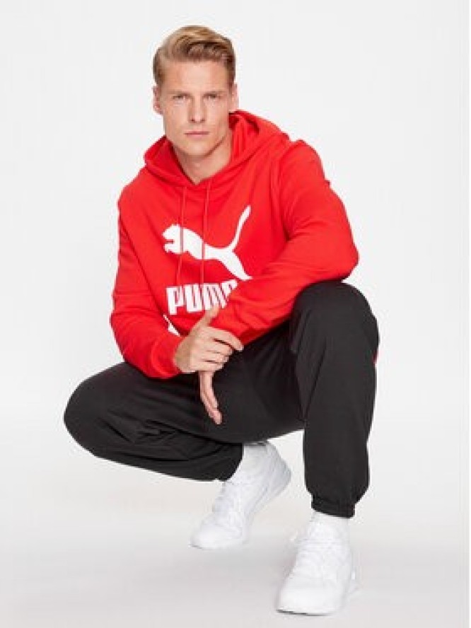 Puma Bluza Classics Logo 530084 Czerwony Regular Fit