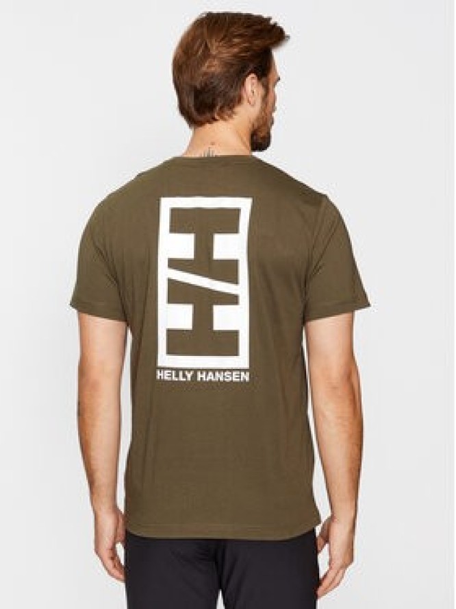 Helly Hansen T-Shirt Core Graphic 53936 Zielony Regular Fit