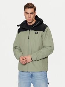 Quiksilver Kurtka przejściowa Overcast 3K EQYJK04063 Zielony Regular Fit