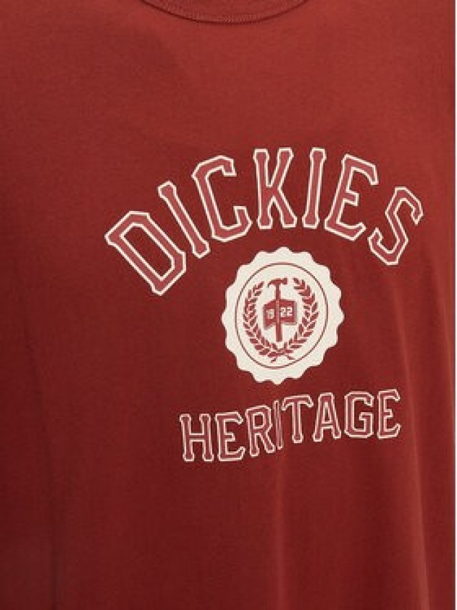 Dickies T-Shirt Oxford DK0A4YFL Bordowy Regular Fit