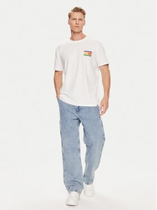 Tommy Jeans T-Shirt Summer Flag DM0DM19171 Biały Regular Fit