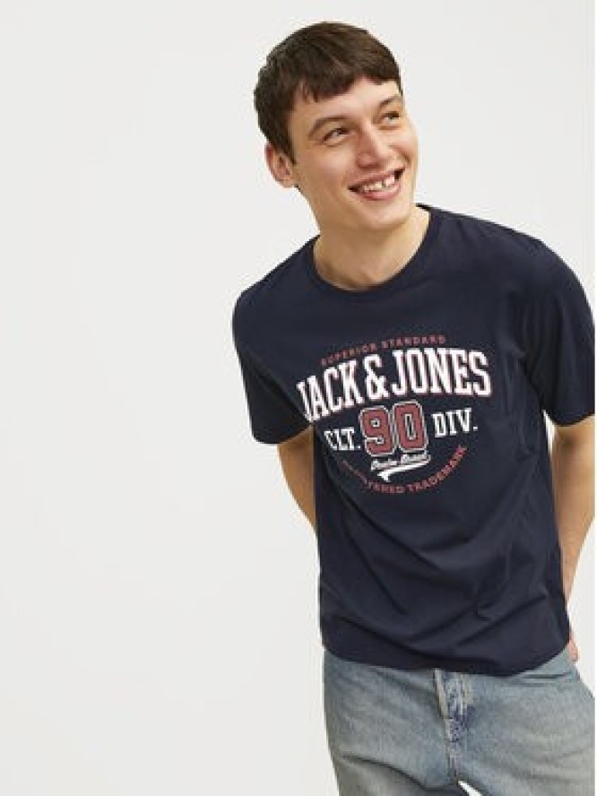 Jack&Jones T-Shirt Logo 12254862 Granatowy Standard Fit