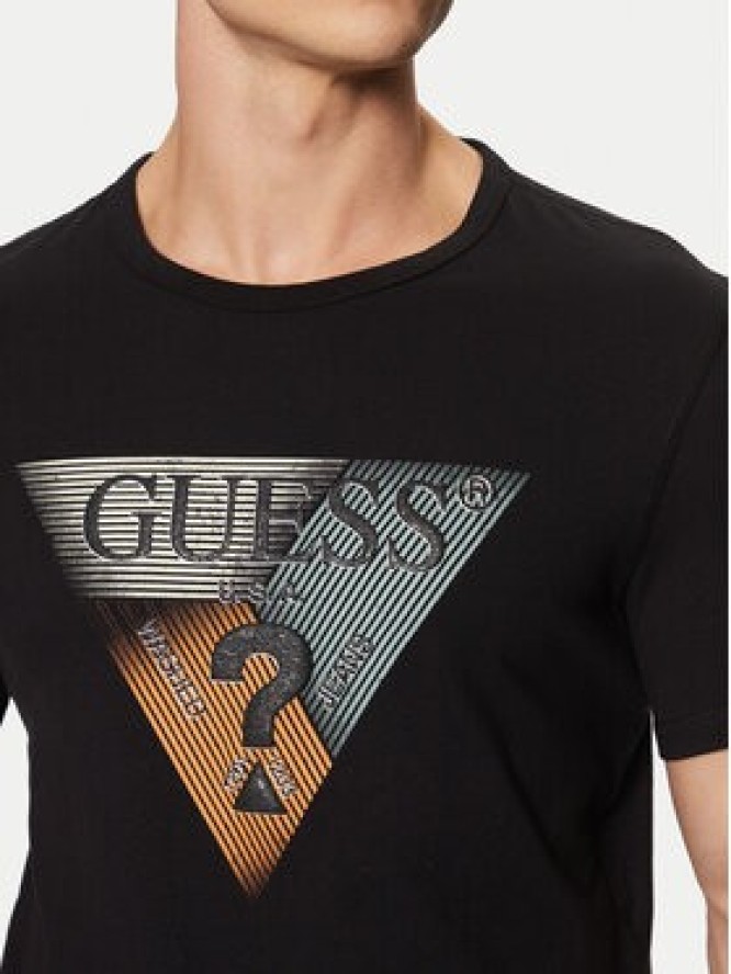 Guess T-Shirt M5RI14 J1314 Czarny Slim Fit