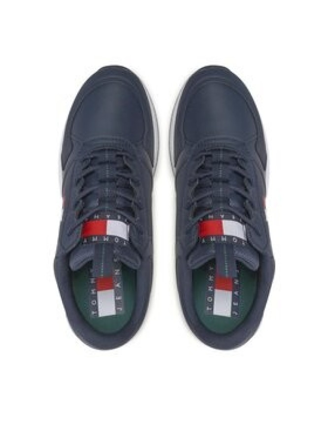 Tommy Jeans Sneakersy Flexi Runner Ess EM0EM01080 Granatowy