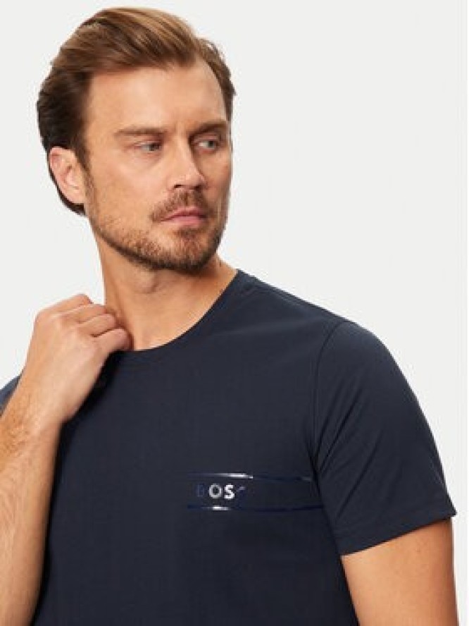 Boss T-Shirt 50517715 Granatowy Regular Fit