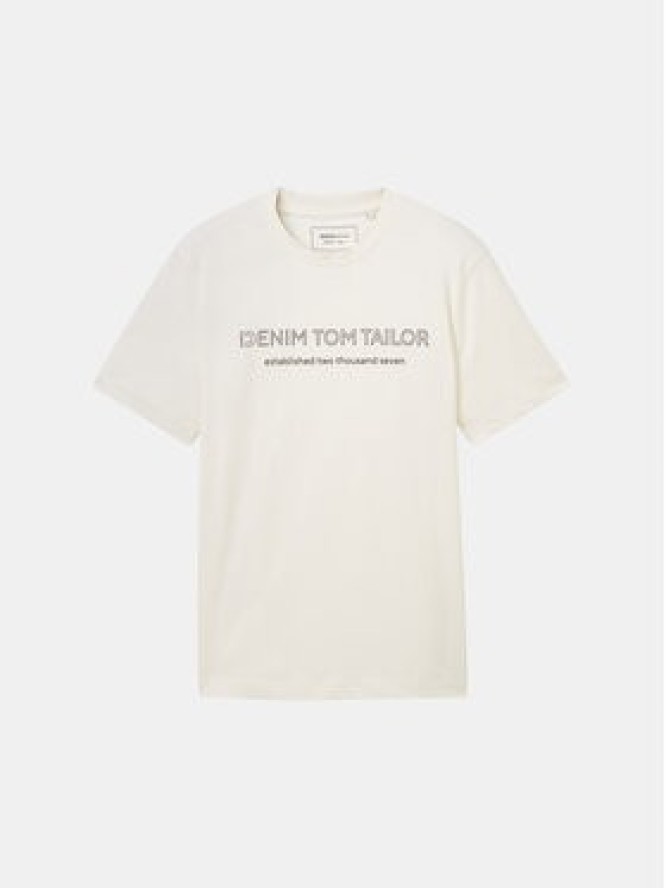 Tom Tailor Denim T-Shirt 1037683 Biały Regular Fit