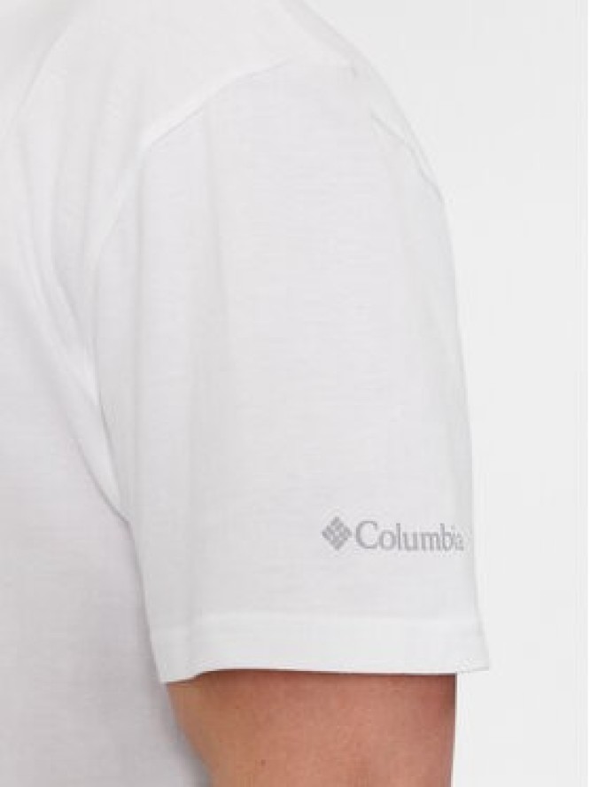 Columbia T-Shirt Csc Basic Logo 1680053 Biały Regular Fit