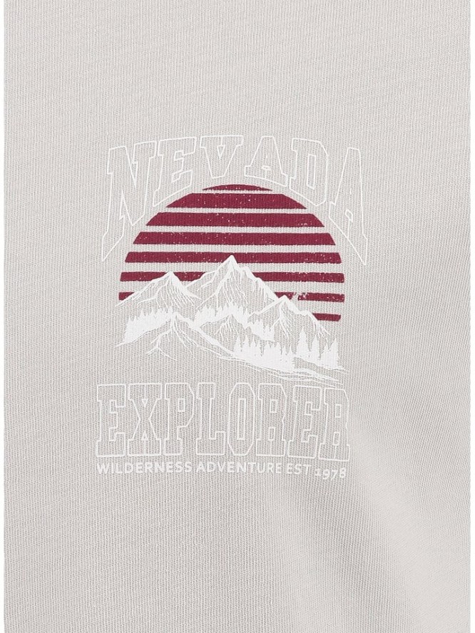KEY LARGO Koszulka "Nevada Adventure" w kolorze jasnoszarym rozmiar: M