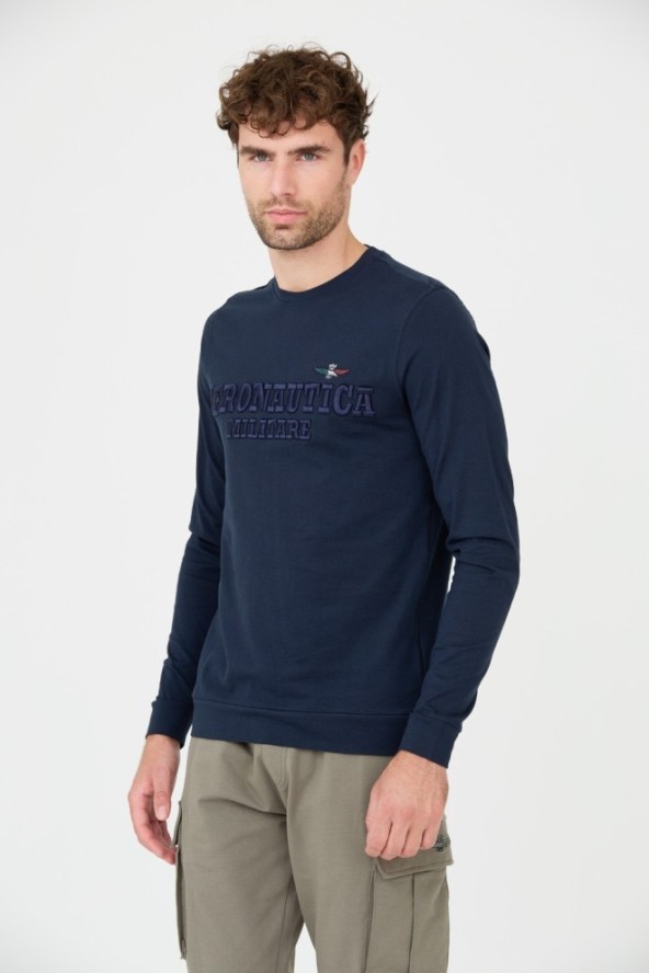 AERONAUTICA MILITARE Granatowy longsleeve