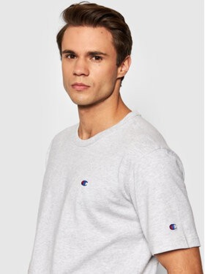 Champion T-Shirt Crewneck 216545 Szary Regular Fit