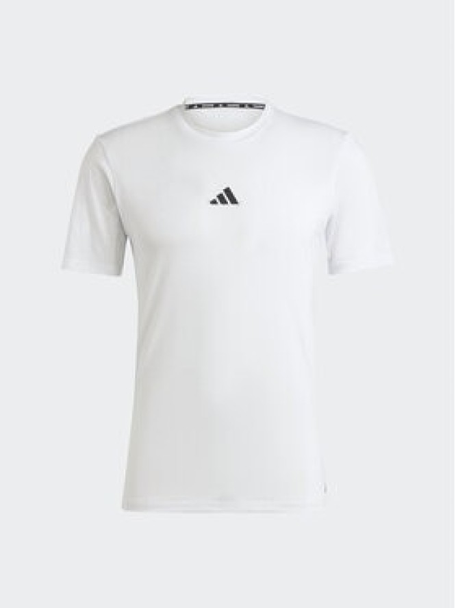 adidas T-Shirt Workout Logo IT2125 Biały Regular Fit