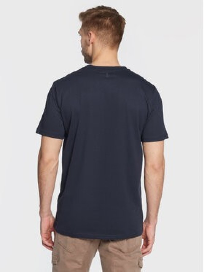 Solid T-Shirt Daniels 21107463 Granatowy Regular Fit