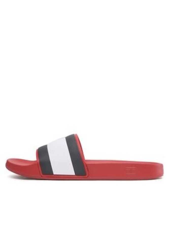 Tommy Hilfiger Klapki Rubber Th Flag Pool Slide FM0FM04263 Czerwony