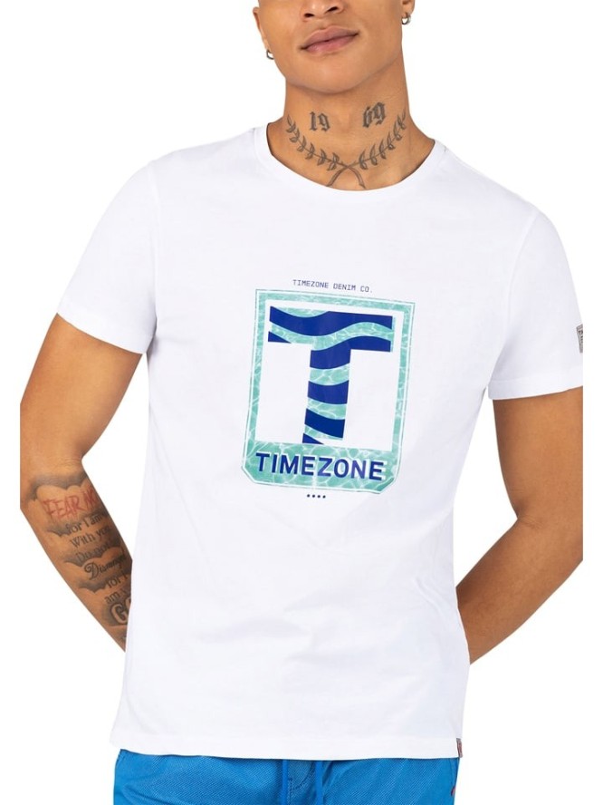 Timezone Koszulka w kolorze białym rozmiar: M