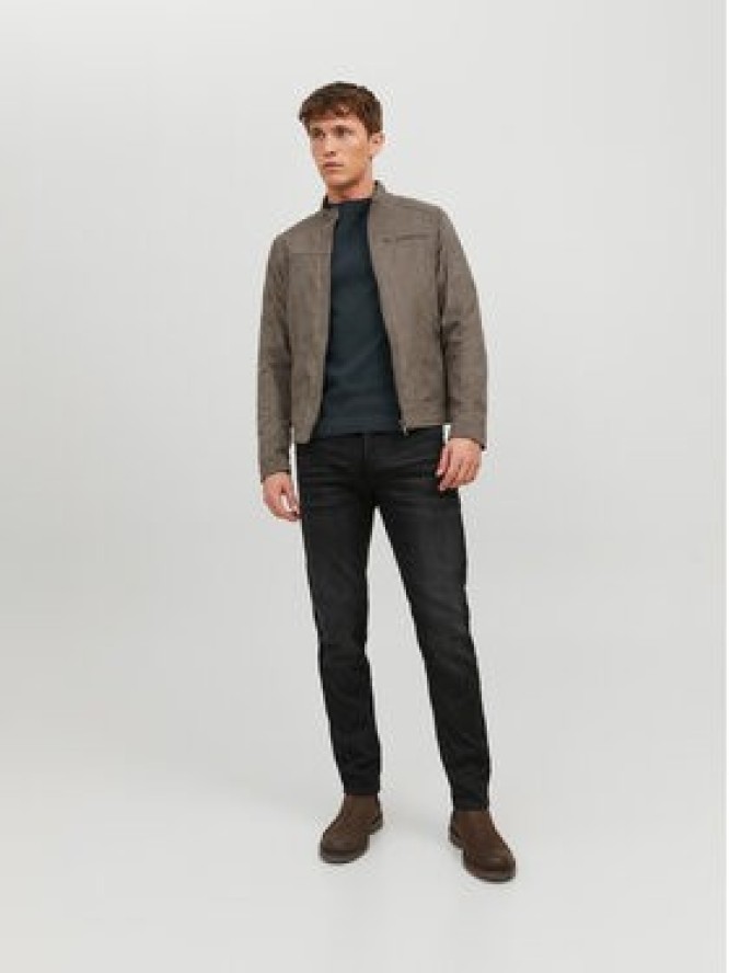 Jack&Jones Kurtka z imitacji skóry Rocky 12147218 Szary Regular Fit