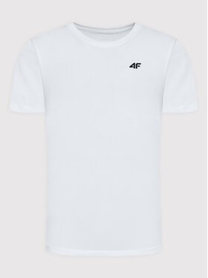 4F T-Shirt H4Z22-TSM352 Biały Regular Fit