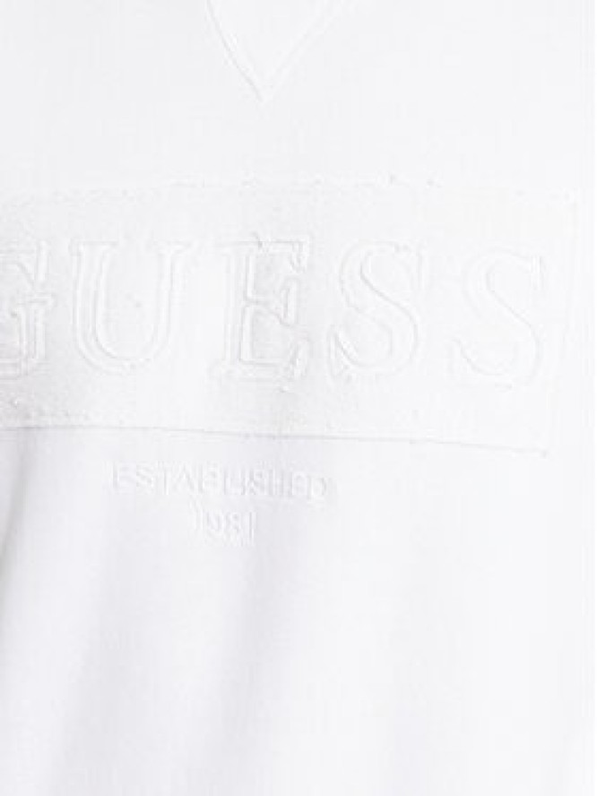 Guess Bluza M3BQ08 K9Z21 Biały Regular Fit