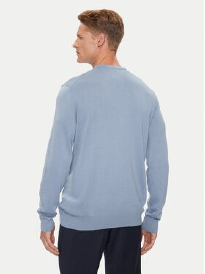 Calvin Klein Sweter K10K113549 Błękitny Slim Fit