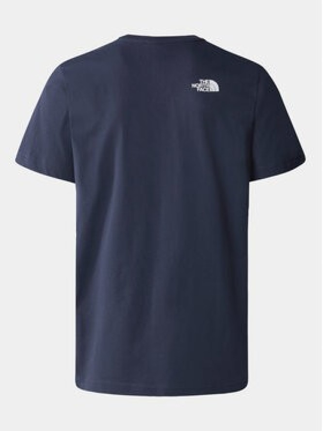 The North Face T-Shirt Woodcut Dome NF0A87NX Granatowy Regular Fit