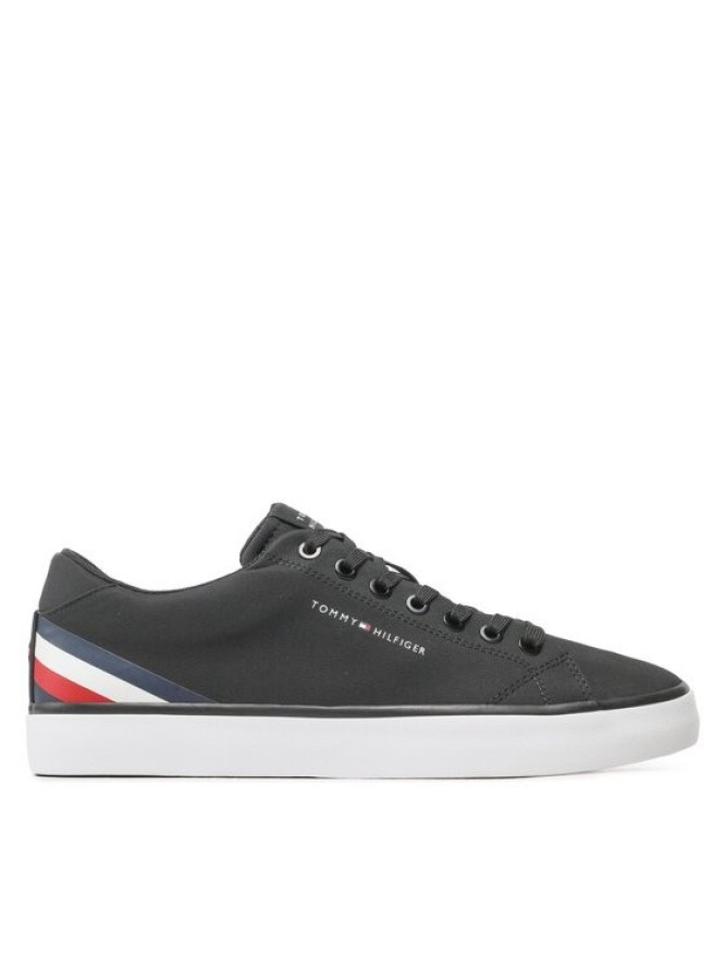 Tommy Hilfiger Sneakersy Hi Vulc Core Low Stripes FM0FM04735 Czarny