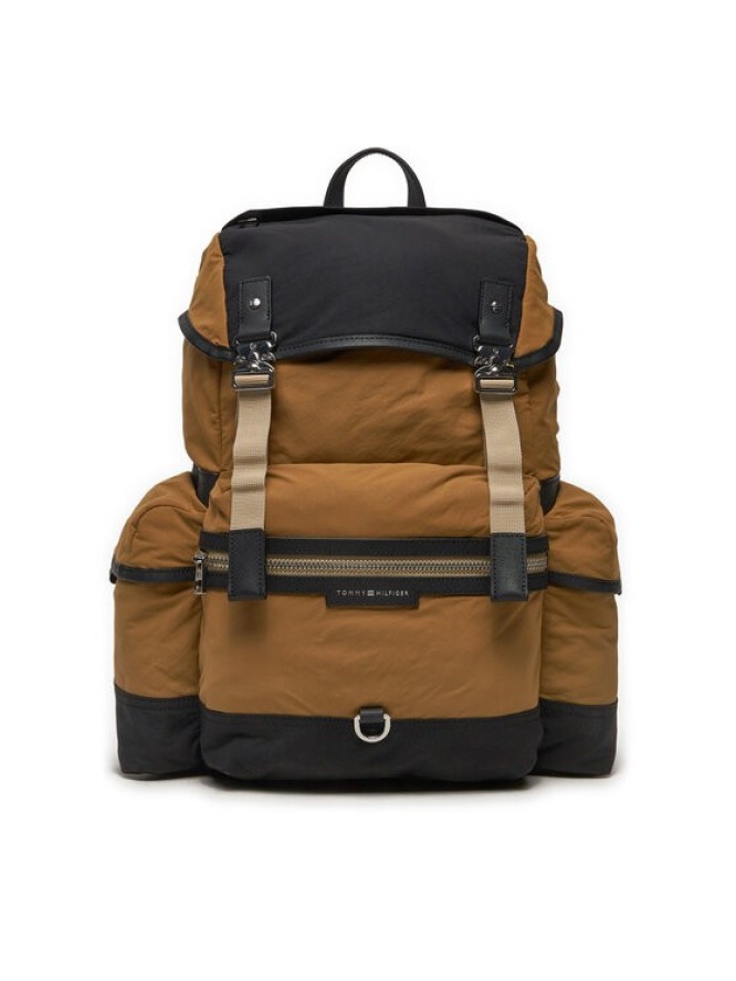 Tommy Hilfiger Plecak Premium Nylon Backpack AM0AM12494 Brązowy