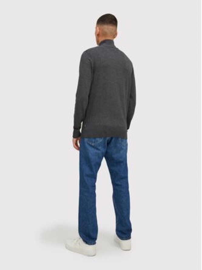 Jack&Jones Sweter Emil 12189339 Szary Regular Fit