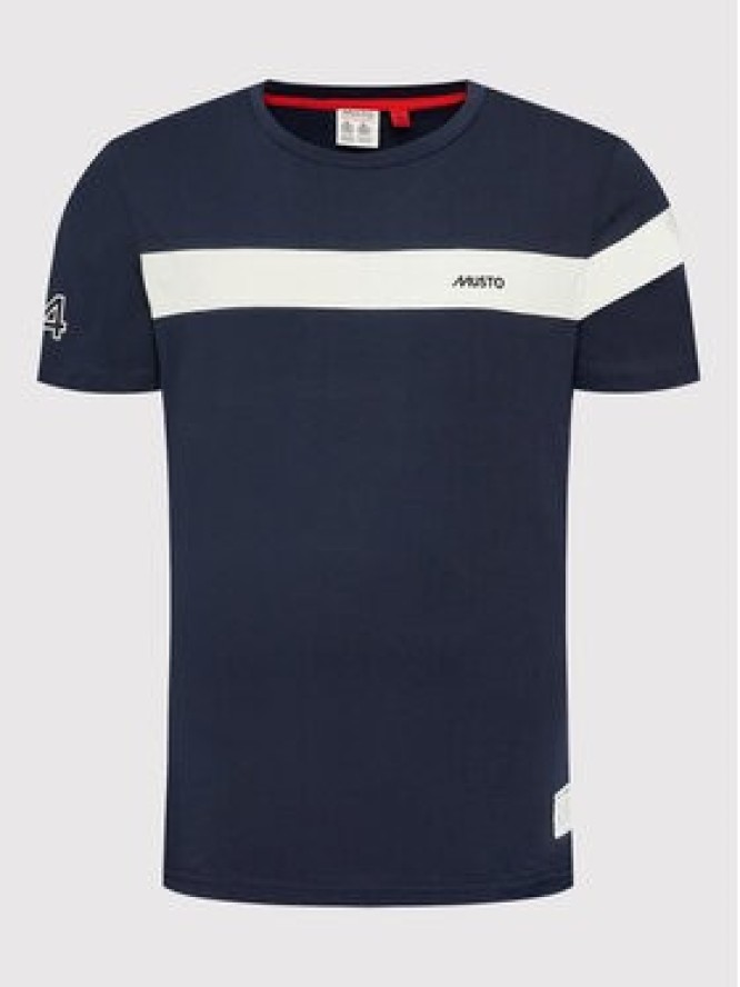 Musto T-Shirt 82158 Granatowy Regular Fit