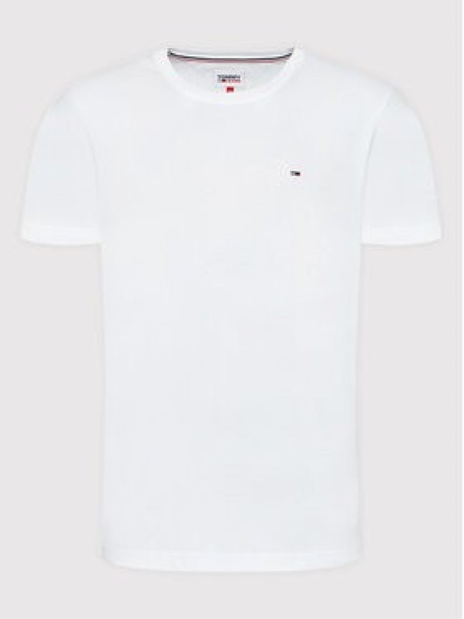 Tommy Jeans T-Shirt DM0DM04411 Biały Regular Fit
