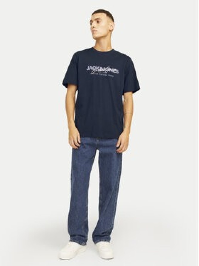 Jack&Jones T-Shirt Alvis 12256803 Granatowy Standard Fit