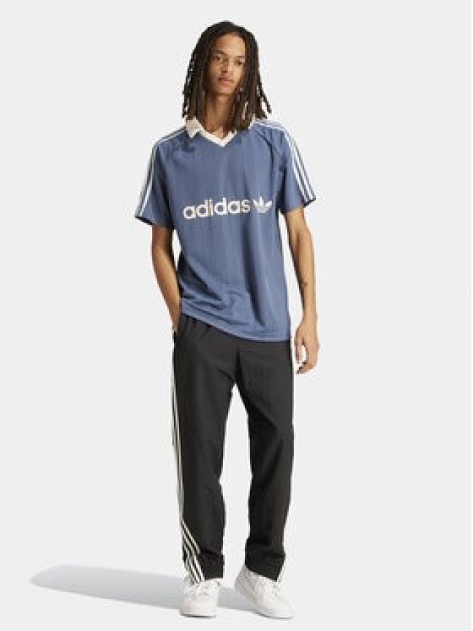 adidas T-Shirt Pinstripe IU0199 Niebieski Regular Fit