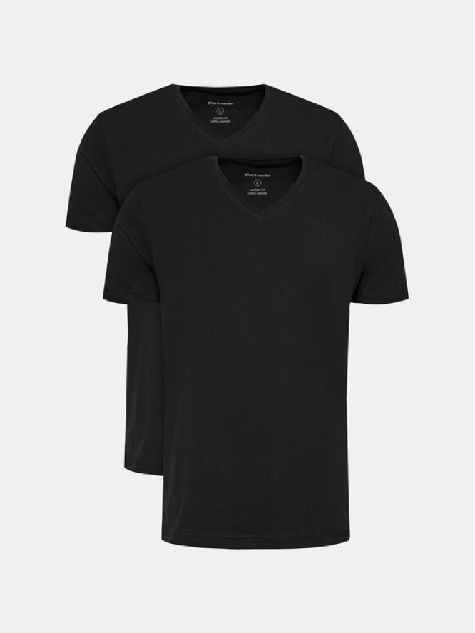 Pierre Cardin Komplet 2 t-shirtów 29991.000.9000 Czarny Modern Fit