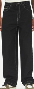 DC Jeansy Worker Baggy Denim Rbt ADYDP03079 Granatowy Baggy Fit