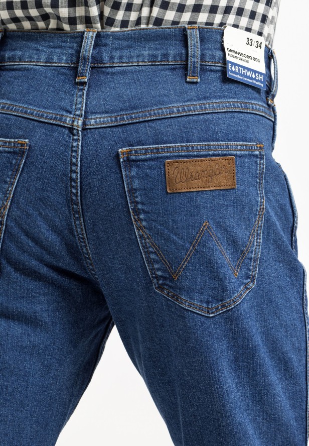 WRANGLER GREENSBORO MĘSKIE SPODNIE JEANSOWE JEANSY DŻINSY FRIDAY BLUES W15QHR47A